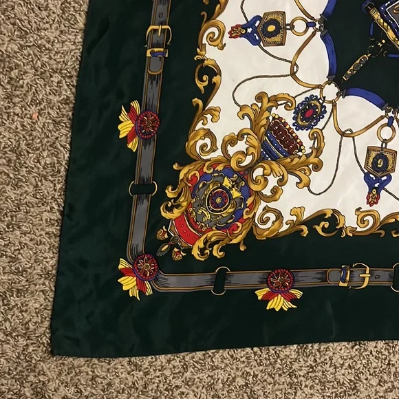 Vintage Hermes Paris silk scarf EUC